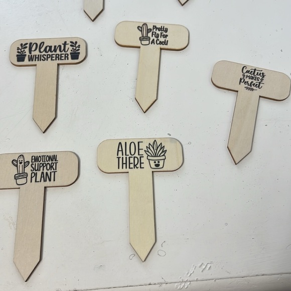 4 Inch Wooden Plant Label with Funny Sayings - Picture 5 of 6